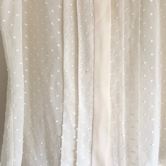 Madewell Natural Silk Cream Pintuck Pleated Tank - Picture 5 of 6